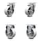 Service Caster 4 Inch Semi Steel Wheel Swivel Top Plate Caster Set with 2 Rigid SCC-20S414-SSS-2-R-2 - alternate 1